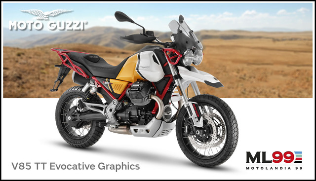 Promozione Moto Guzzi V85TT Evocative Graphics Roma
